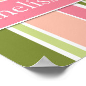 Stripes Specialized Wall Art, sherbert Poster (Hoek)