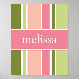 Stripes Specialized Wall Art, sherbert Poster