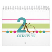 Stripes Stippen en sponge Paint Mini Calendar Kalender (Hoes)