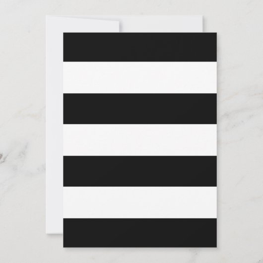 Stripes Tassel Garland Birthday Party Invitation Kaart (Achterkant)