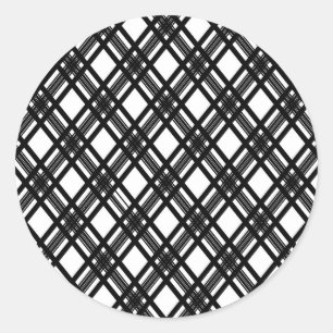 Stripes Texture Ronde Sticker