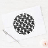 Stripes Texture Ronde Sticker (Envelop)