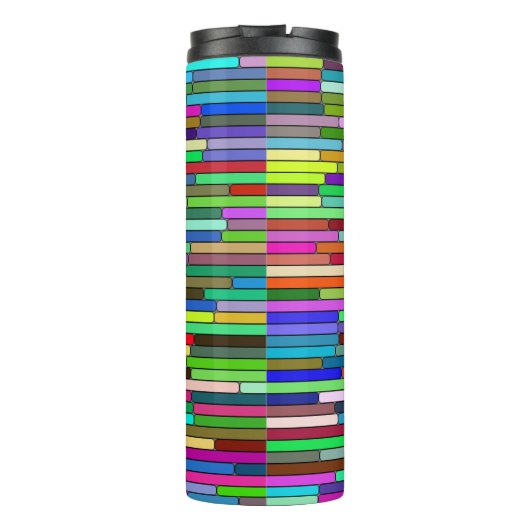 Stripes Thermal Tumbler Thermosbeker (Achterkant)
