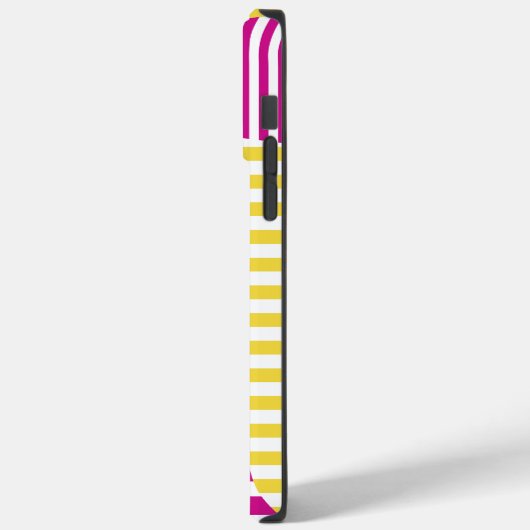 Stripes — Turquoise, Geel en Roze Case-Mate iPhone Case (Achterkant / Links)