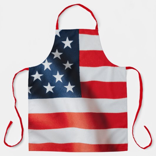 Stripes USA Cooking Schort — Verenigde Staten (Voorkant)
