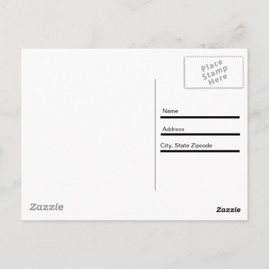 Stripes van bruin en Aqua Briefkaart (Achterkant)