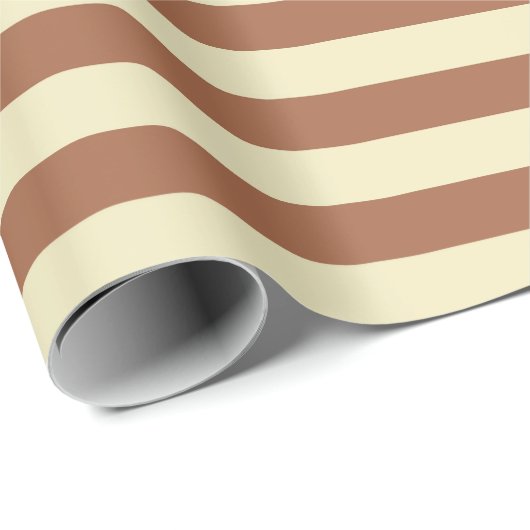 Stripes van bruin en beige cadeaupapier (Rol Hoek)