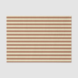 Stripes van bruin en beige tissuepapier