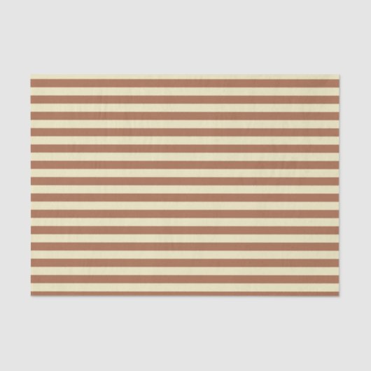Stripes van bruin en beige tissuepapier (Voorkant)