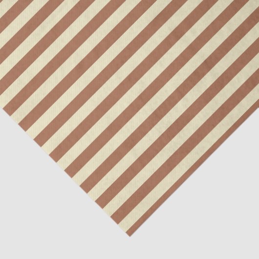 Stripes van bruin en beige tissuepapier (Detail)