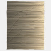 Stripes van bruin en crème fleece deken (Voorkant)