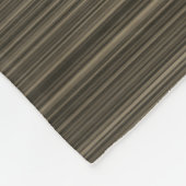 Stripes van bruin en crème fleece deken (Hoek)