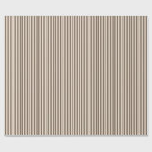 Stripes van bruin en tan cadeaupapier (Vlak)
