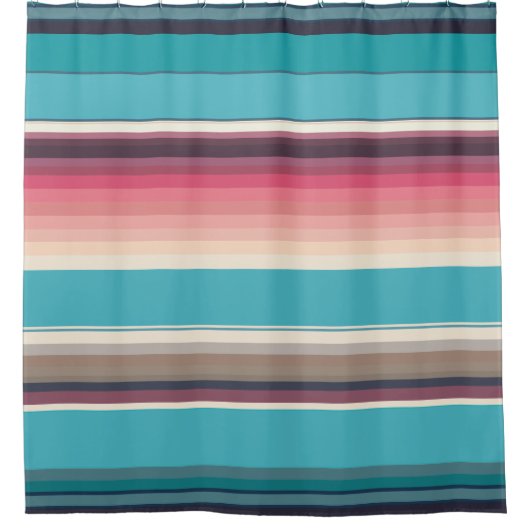 Stripes van de horizon douchegordijn (Voorkant)