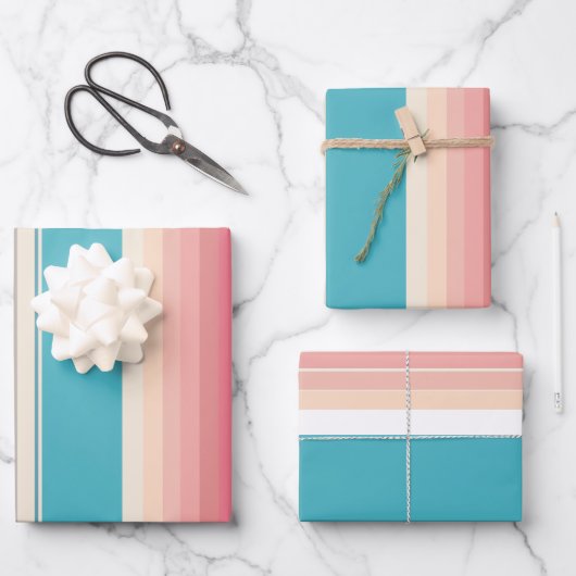 Stripes van de horizon inpakpapier vel (Voorkant)