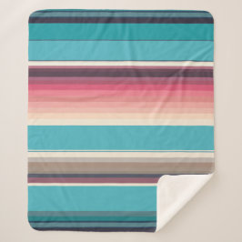 Stripes van de horizon sherpa deken