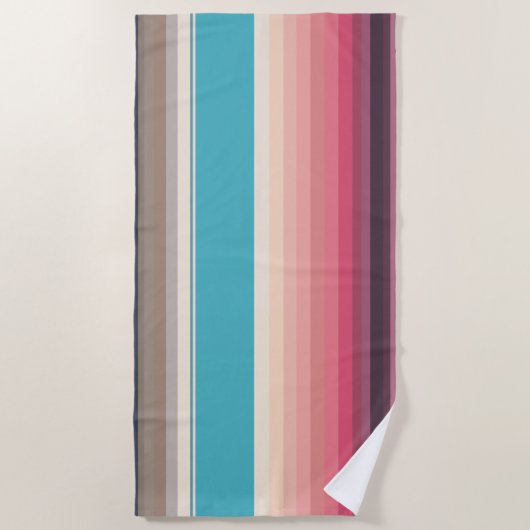 Stripes van de horizon strandlaken (Voorkant)