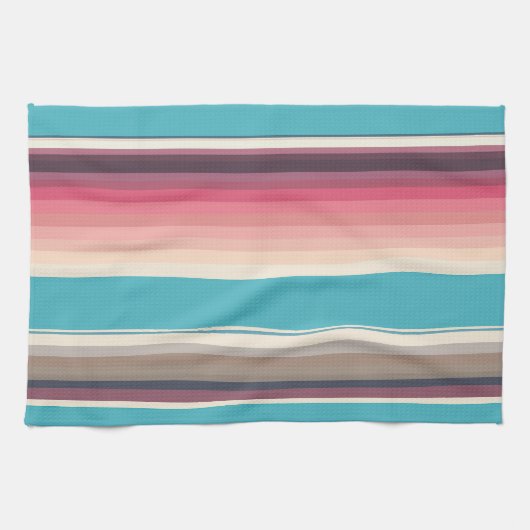 Stripes van de horizon theedoek (Horizontaal)