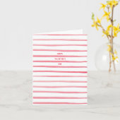 Stripes van de Waterverf van valentijnse Kaart (Gele Bloem)