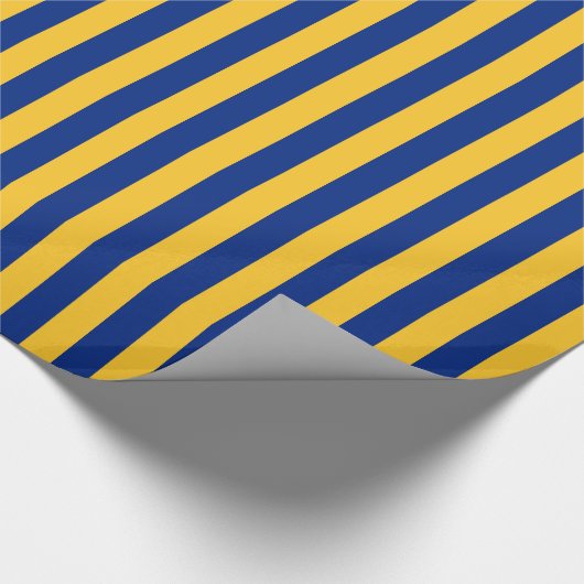 Stripes van geel en blauw papier (Hoek)