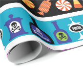 Stripes van kleurrijk patroon van gehalogeneerde s cadeaupapier (Rol Hoek)