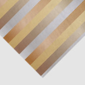 Stripes van koper, goud, zilver en Bronze Tissuepapier (Detail)