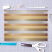 Stripes van koper, goud, zilver en Bronze Tissuepapier (Craft)