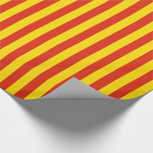 Stripes van rood en geel papier (Hoek)