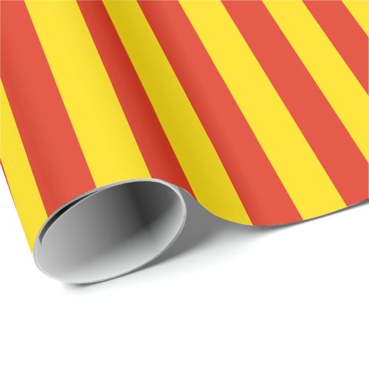 Stripes van rood en geel papier (Rol Hoek)