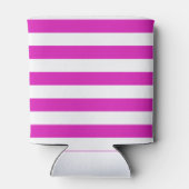 STRIPES verstelbaar Roze met Naam Blikjeskoeler (Achterkant)