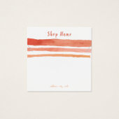 Stripes vierkant ketting of armband vierkante visitekaartjes (Voorkant)