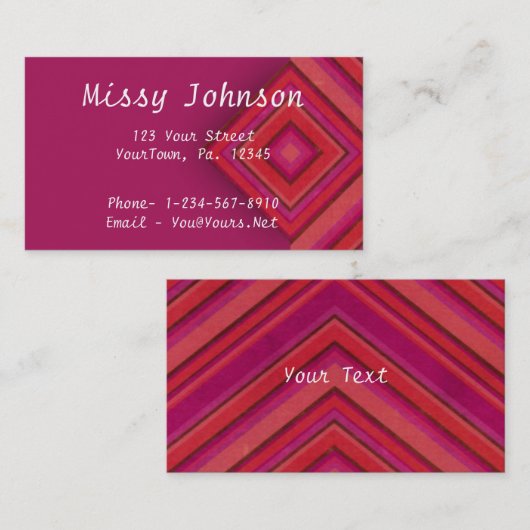 Stripes Visitekaartje (Voorkant / Achterkant)
