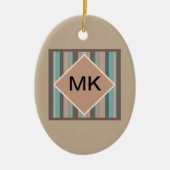 Stripes voor de Stille Oceaan Keramisch Ornament (Voorkant)