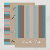 Stripes voor de Stille Oceaan Save The Date (Voorkant / Achterkant)