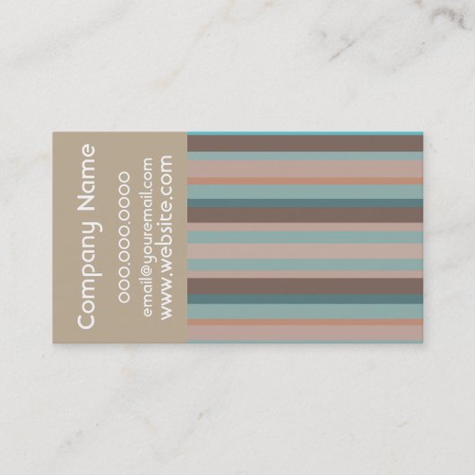 Stripes voor de Stille Oceaan Visitekaartje (Voorkant)