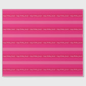 Stripes voor hot-roze strips van tappapier cadeaupapier (Vlak)