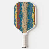 Stripes voor muzieknoten pickleball paddle (Achterkant)