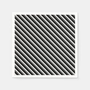 Stripes voor wintersneeuwvakantiepapier van Wereld Servetten