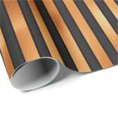 Stripes voor zwart en koper cadeaupapier (Rol Hoek)