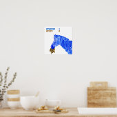 Stripes vs. Spots Poster (Keuken)