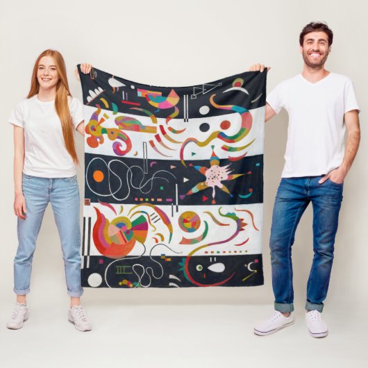 Stripes, Wassily Kandinsky Fleece Deken (In situ)