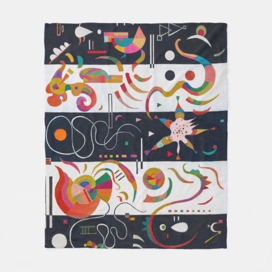 Stripes, Wassily Kandinsky Fleece Deken (Voorkant)