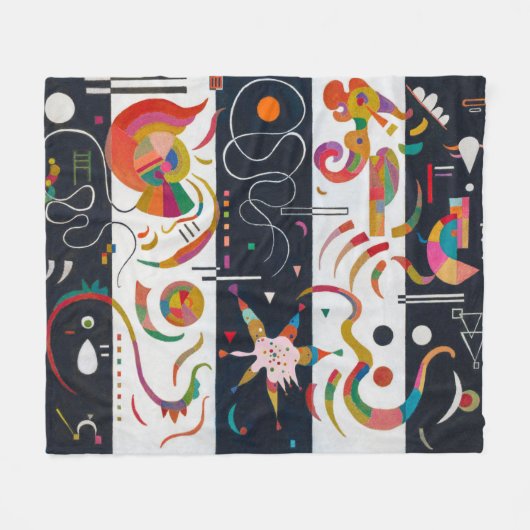 Stripes, Wassily Kandinsky Fleece Deken (Voorkant (Horizontaal))