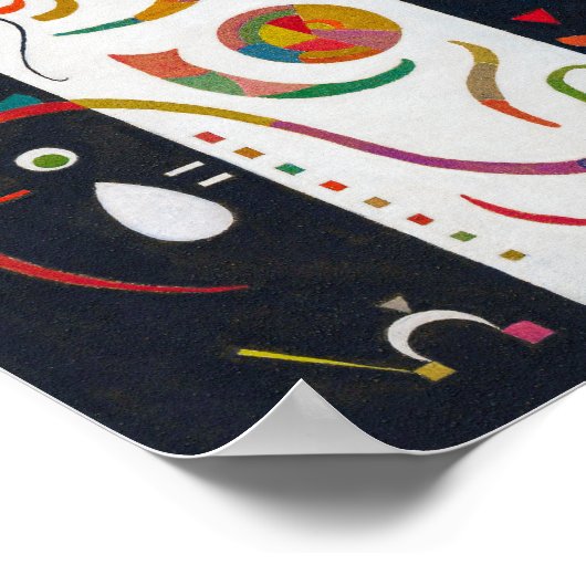 Stripes, Wassily Kandinsky Poster (Hoek)