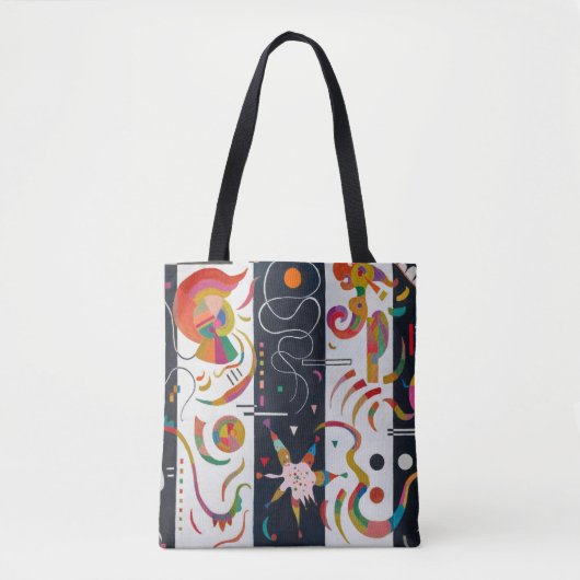 Stripes, Wassily Kandinsky Tote Bag (Voorkant)