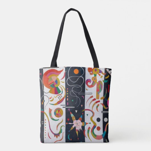 Stripes, Wassily Kandinsky Tote Bag (Achterkant)