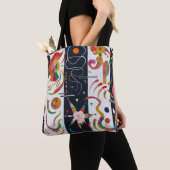Stripes, Wassily Kandinsky Tote Bag (Dichtbij)