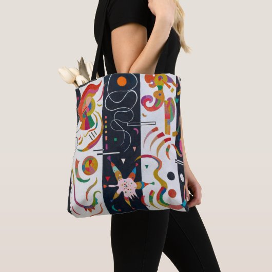 Stripes, Wassily Kandinsky Tote Bag (Dichtbij)