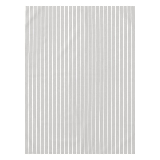Stripes White Grey Tafelkleed (Voorkant)