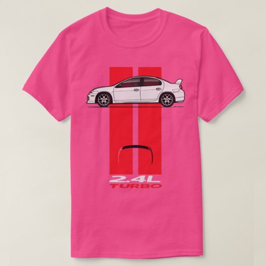 Stripes White Red T-shirt (Design voorkant)